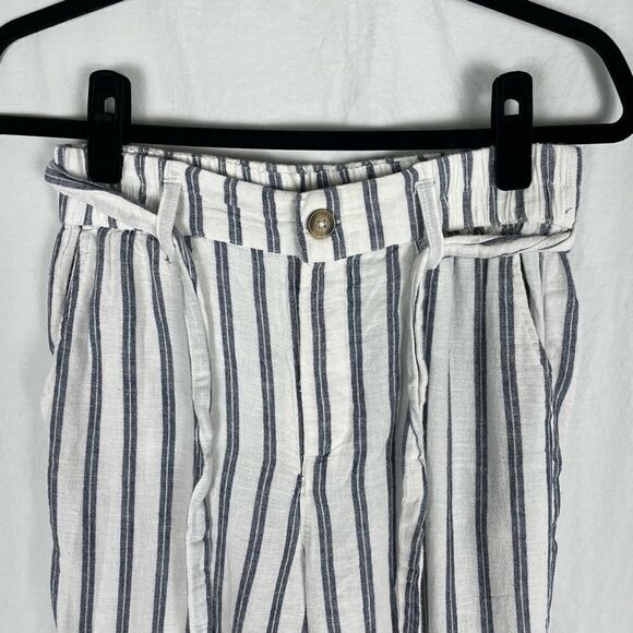 American Eagle Outfitter’s Linen Blend Stripe Wide Leg Pant - Women’s SP - Picture 3 of 9